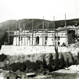 Ingurtosu, palazzo della direzione in costruzione (foto di Digital Photonet)